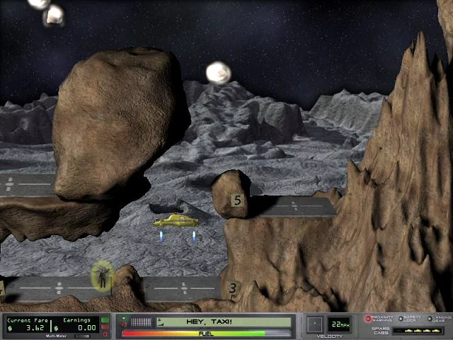 Изображение игры: Space Taxi 2