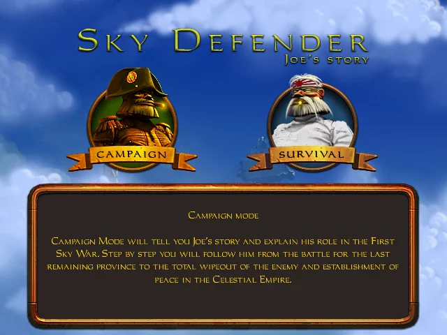 Изображение игры: Sky Defender: Joe's Story