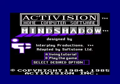 Изображение игры: Mindshadow (1984)