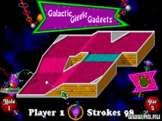 Изображение игры: Fuzzy's World of Miniature Space Golf