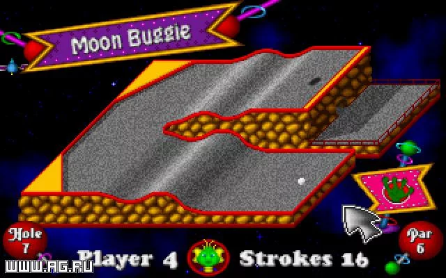 Изображение игры: Fuzzy's World of Miniature Space Golf