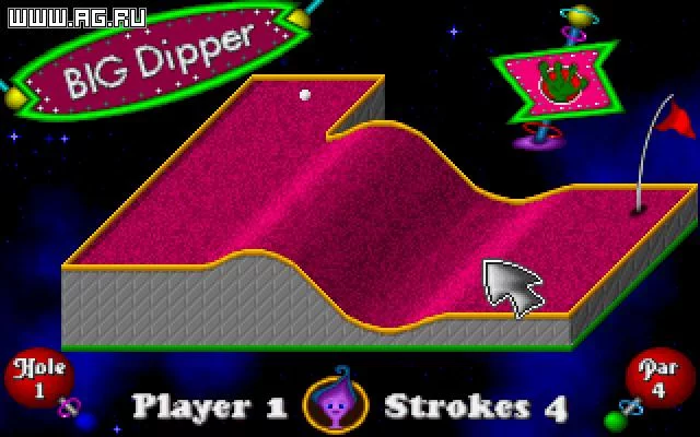 Изображение игры: Fuzzy's World of Miniature Space Golf