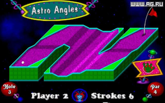 Изображение игры: Fuzzy's World of Miniature Space Golf