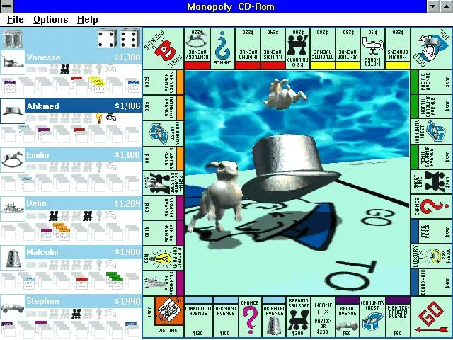 Изображение игры: Monopoly CD-ROM
