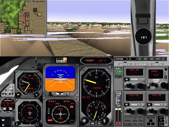 Изображение игры: Microsoft Flight Simulator '95