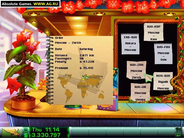 Изображение игры: Airline Tycoon: First Class