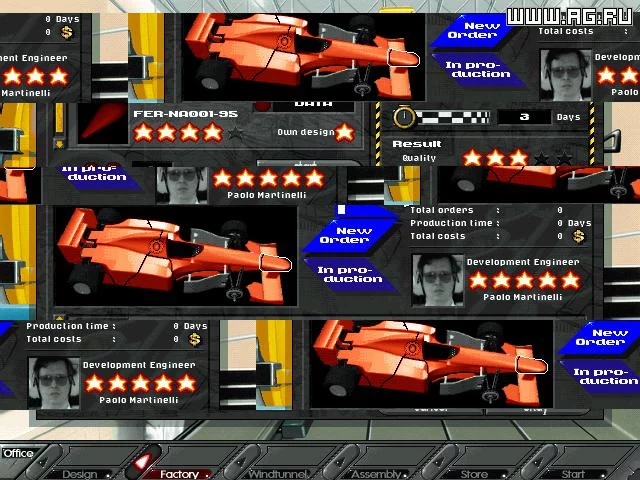 Изображение игры: Formula 1 Manager