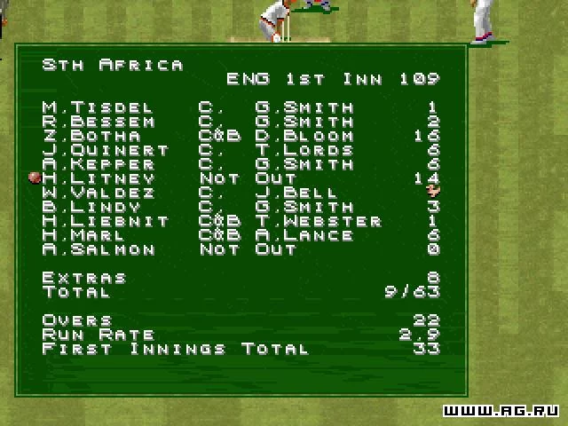 Изображение игры: Cricket '96