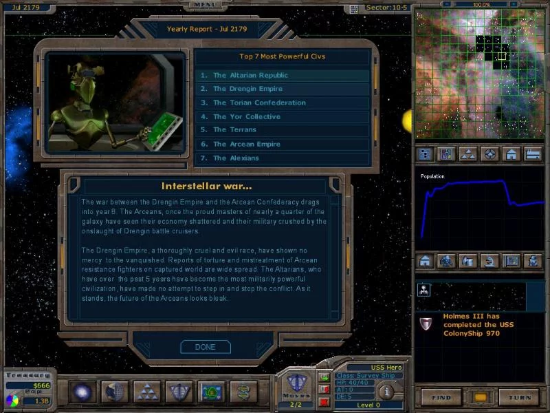 Изображение игры: Galactic Civilizations (2003)
