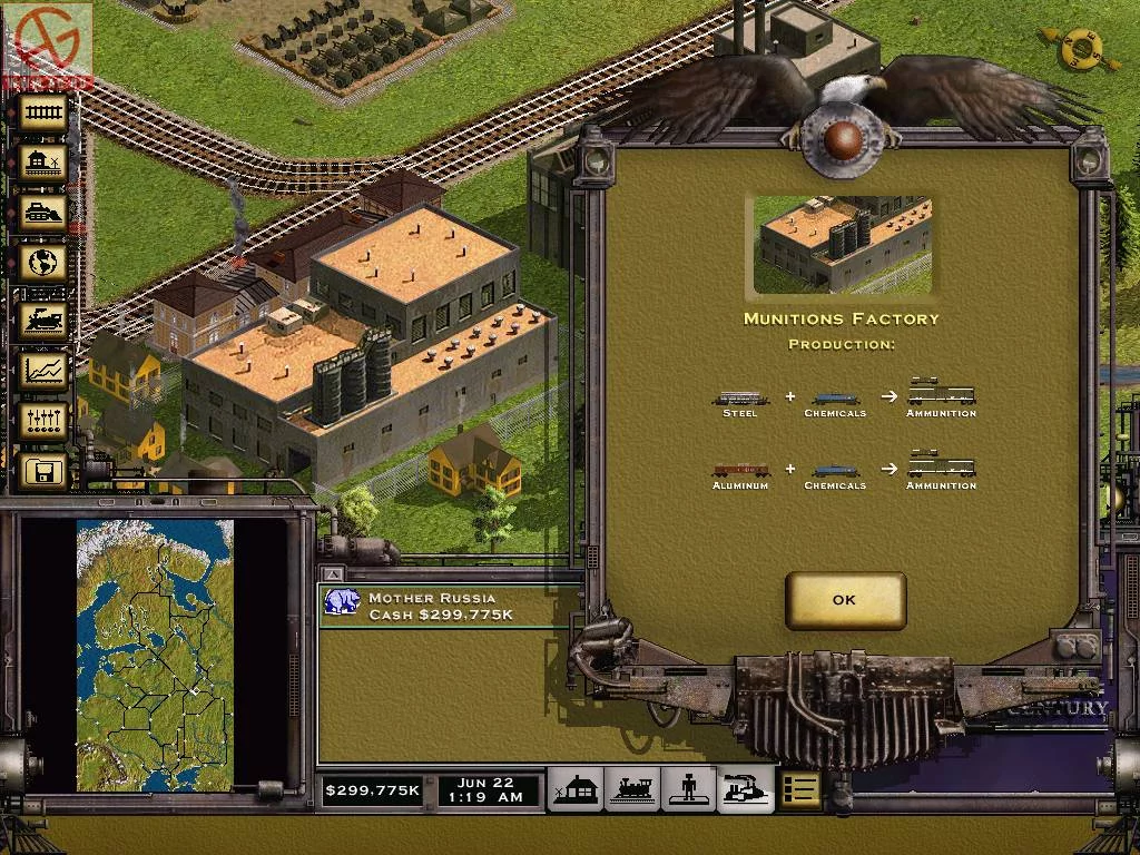 Изображение игры: Railroad Tycoon 2: The Second Century