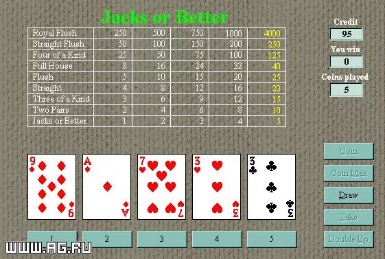 Изображение игры: Advanced Video Poker