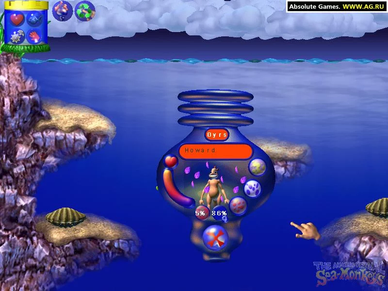 Изображение игры: The Amazing Virtual Sea-Monkeys