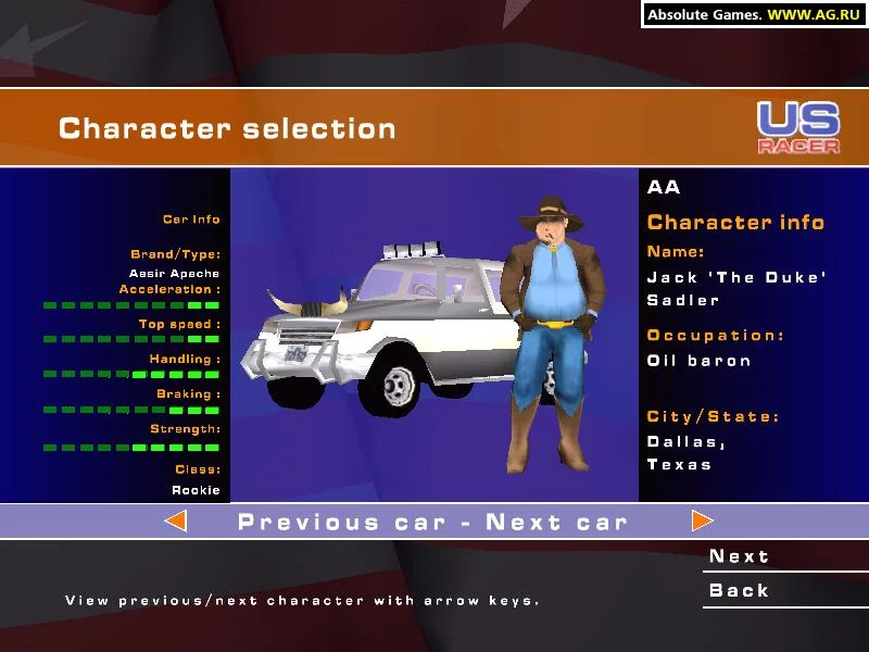 Изображение игры: US Racer