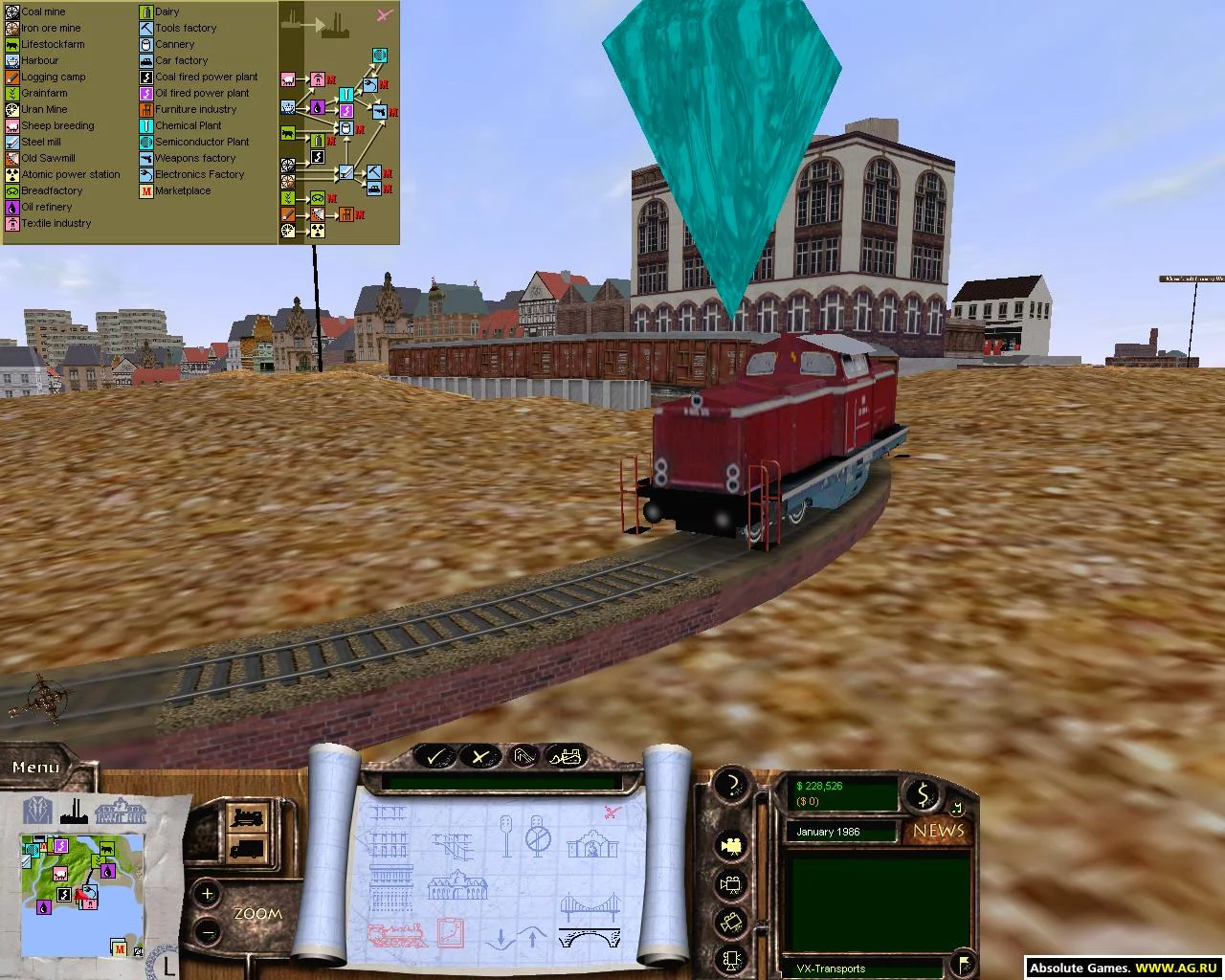 Изображение игры: Trains & Trucks Tycoon