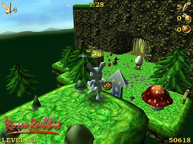 Изображение игры: Rosso Rabbit in Trouble