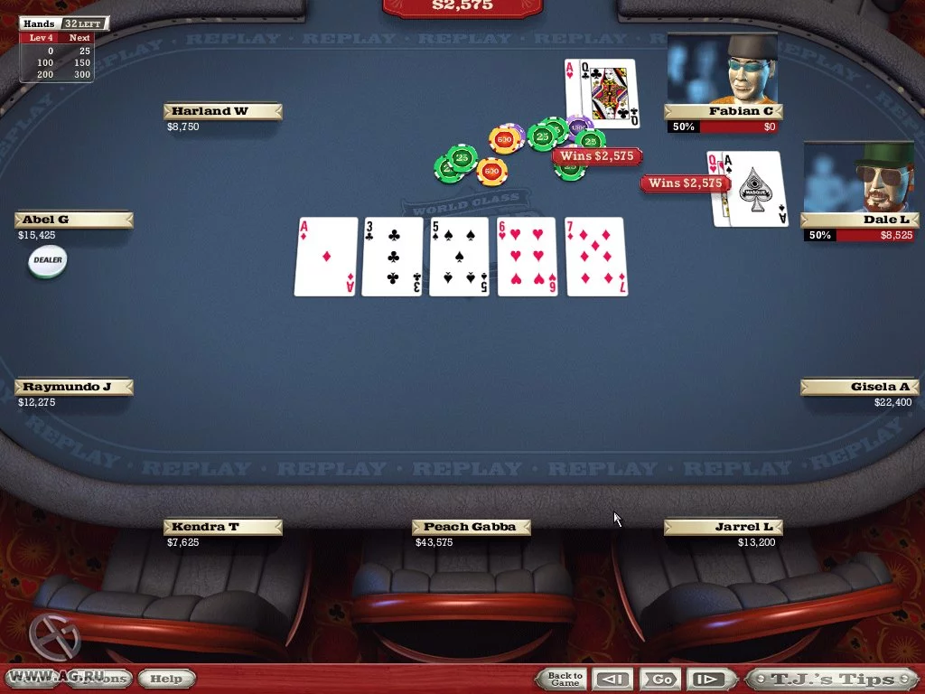 Изображение игры: World Class Poker with T.J. Cloutier