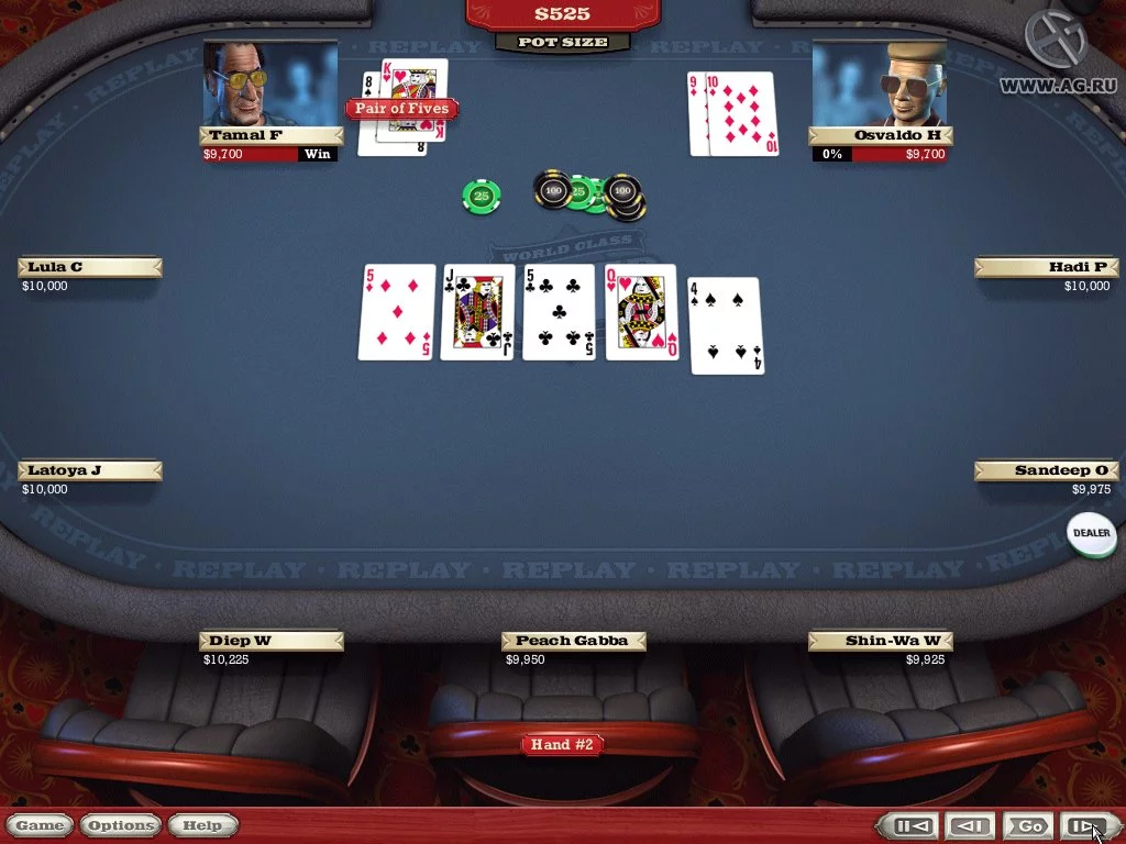Изображение игры: World Class Poker with T.J. Cloutier