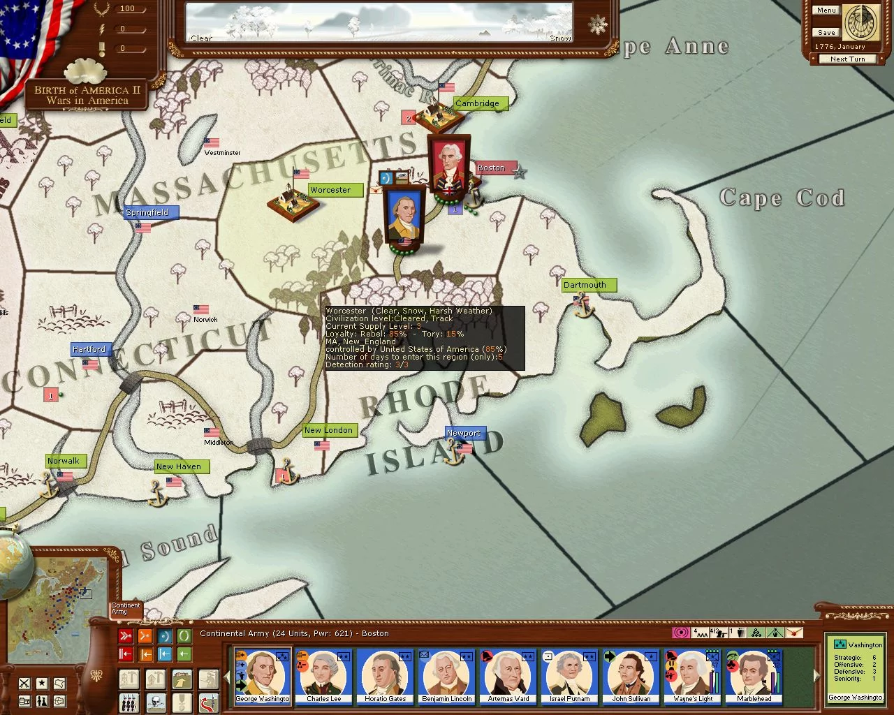 Изображение игры: Birth of America 2: Wars in America 1750-1815