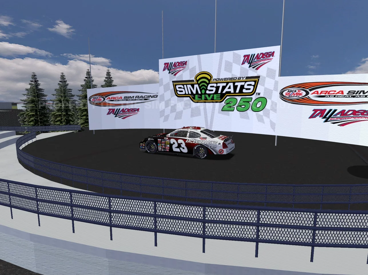 Изображение игры: ARCA Sim Racing '08