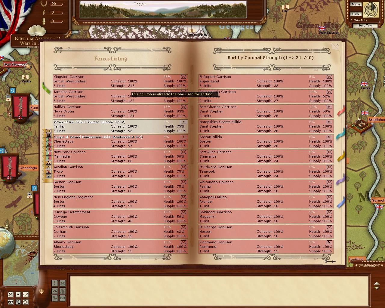 Изображение игры: Birth of America 2: Wars in America 1750-1815