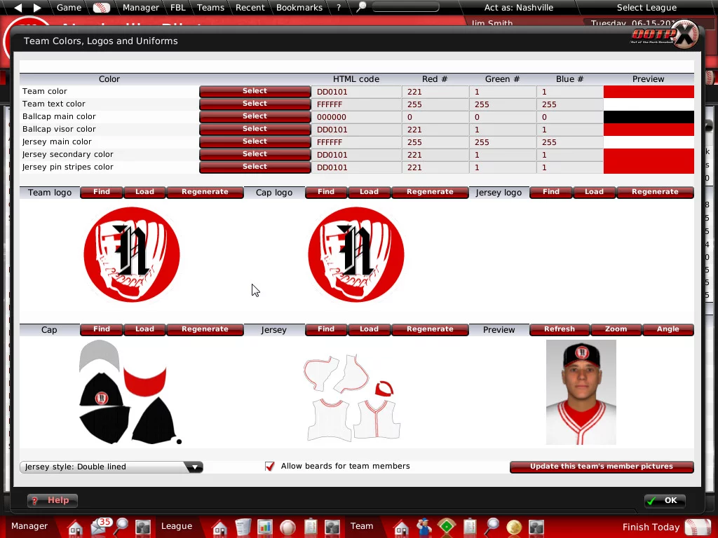 Изображение игры: Out of the Park Baseball 10