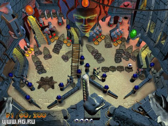 Изображение игры: 3-D Ultra Pinball: The Lost Continent