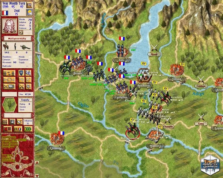 Изображение игры: Napoleon in Italy