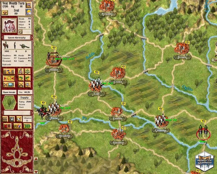 Изображение игры: Napoleon in Italy