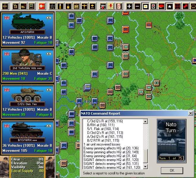 Изображение игры: Modern Campaigns: North German Plain '85