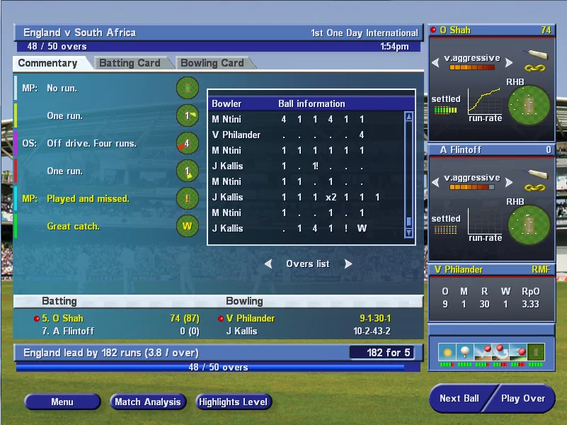 Изображение игры: International Cricket Captain 2008