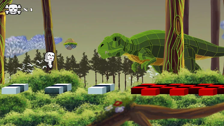 Изображение игры: Cubit The Hardcore Platformer Robot HD