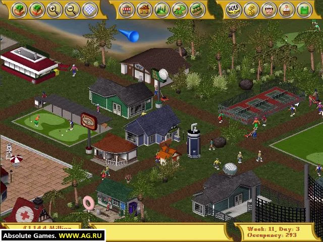 Изображение игры: Golf Resort Tycoon