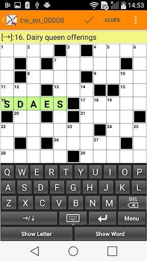 Изображение игры: Crosswords puzzles for adults