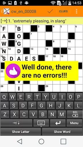 Изображение игры: Crosswords puzzles for adults