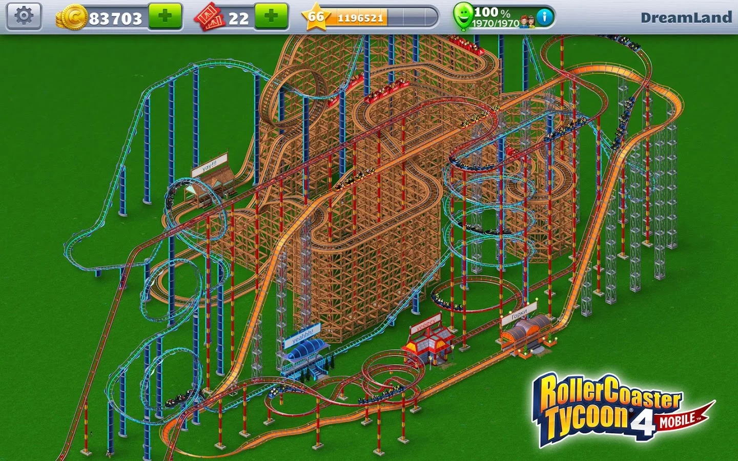Изображение игры: RollerCoaster Tycoon 4