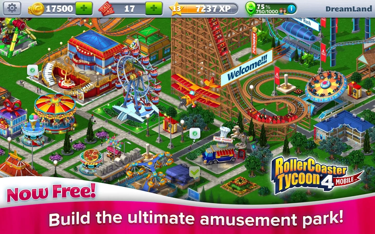 Изображение игры: RollerCoaster Tycoon 4