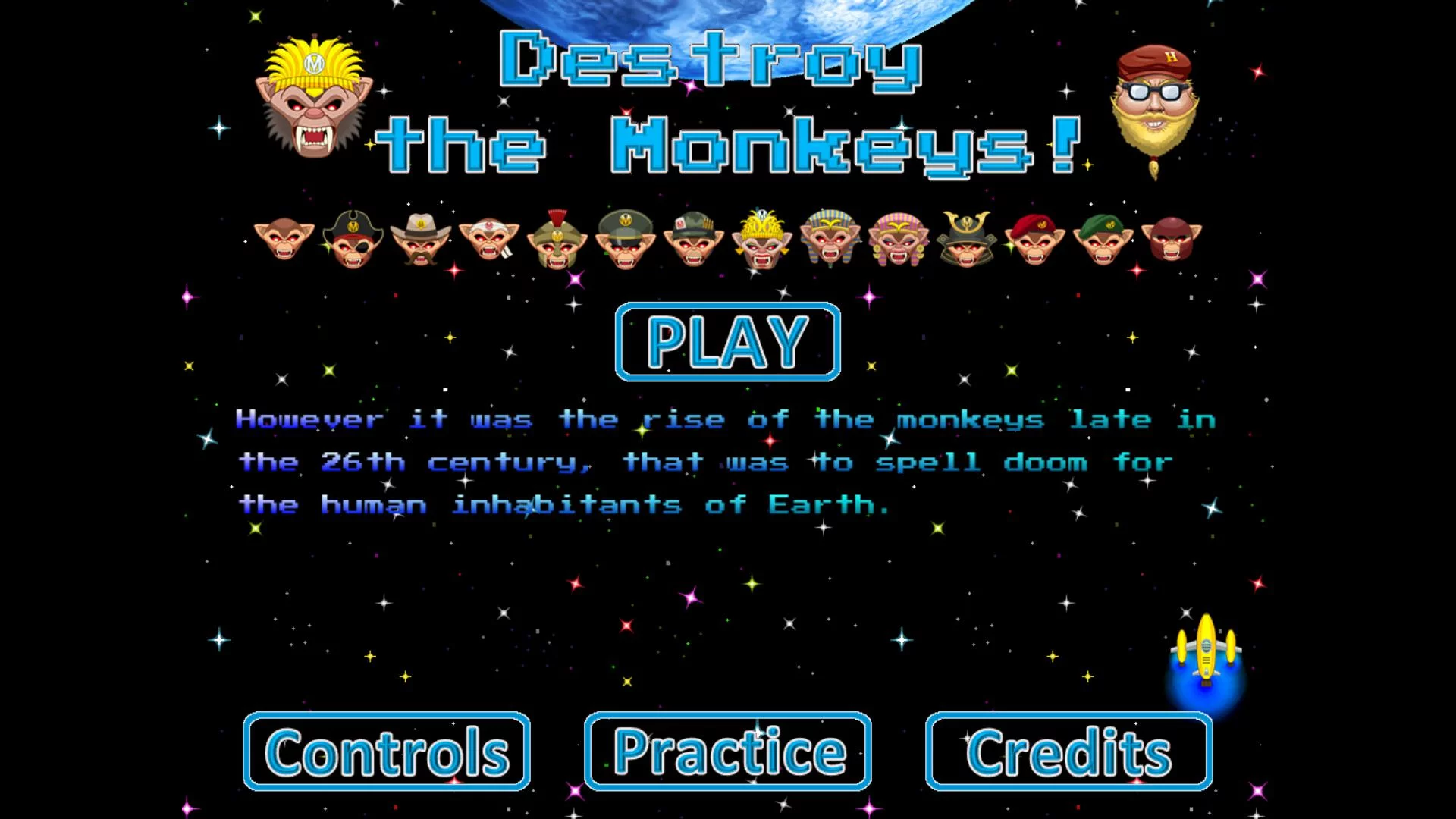 Изображение игры: Destroy the Monkeys!