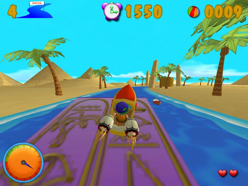 Изображение игры: Dino SpeedBoat