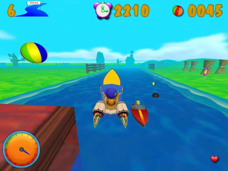 Изображение игры: Dino SpeedBoat
