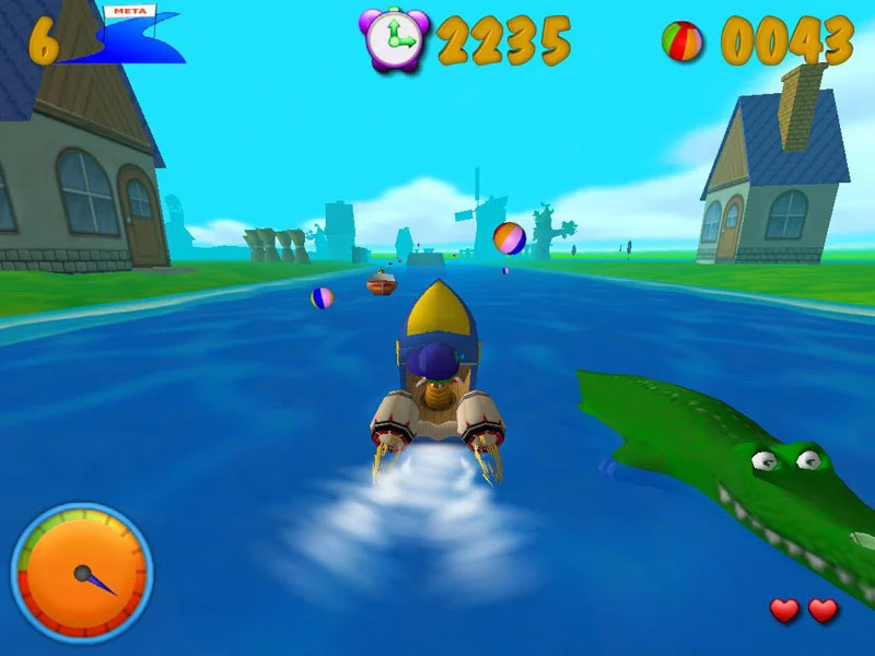 Изображение игры: Dino SpeedBoat