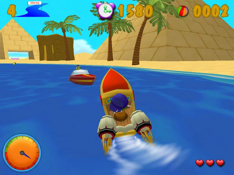 Изображение игры: Dino SpeedBoat