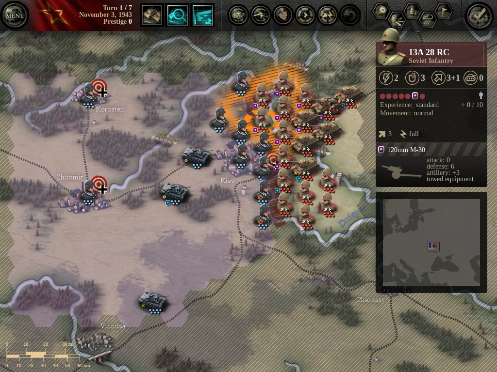 Изображение игры: Unity of Command: Red Turn