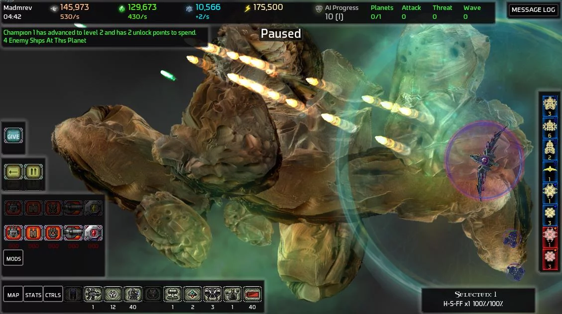 Изображение игры: AI War: Ancient Shadows