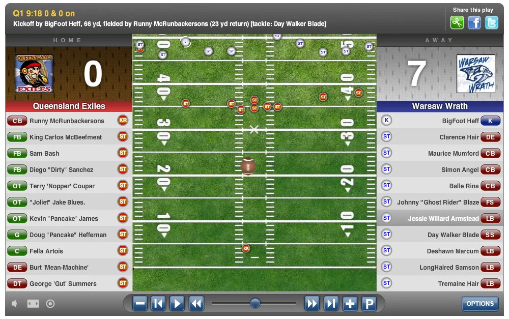 Изображение игры: Goal Line Blitz
