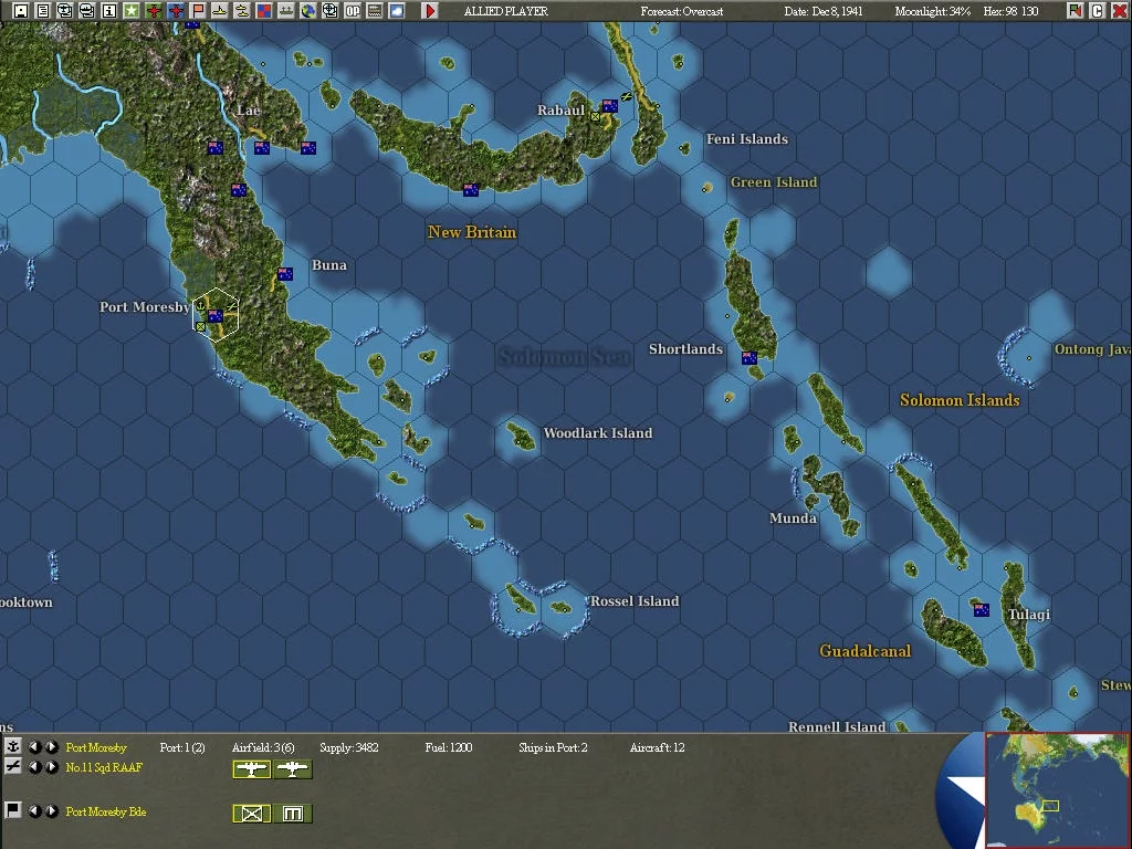 Изображение игры: War in the Pacific: Admiral's Edition