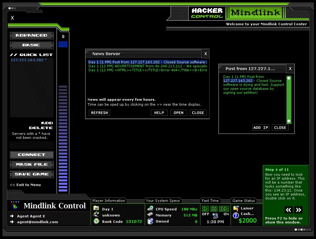 Изображение игры: Mindlink Hacker: Digital Operations