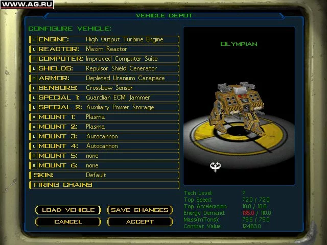 Изображение игры: Starsiege