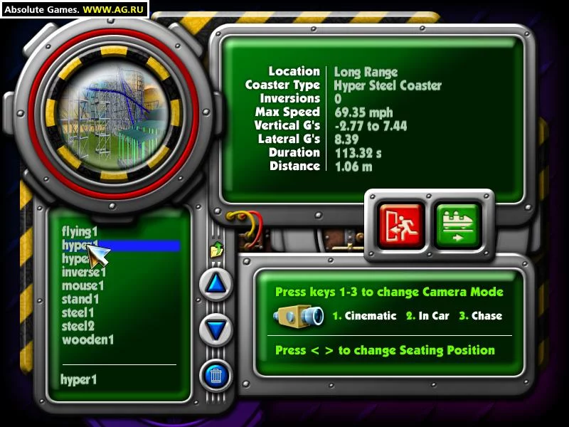 Изображение игры: Roller Coaster Factory 3
