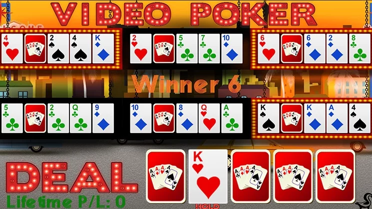 Изображение игры: 6-Hand Video Poker