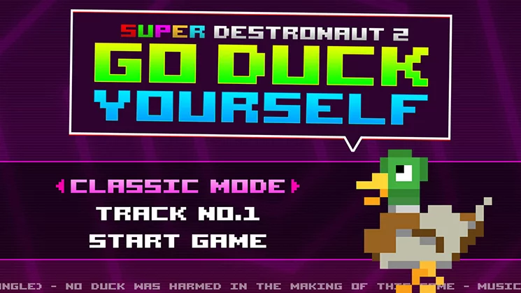 Изображение игры: Super Destronaut 2: Go Duck Yourself